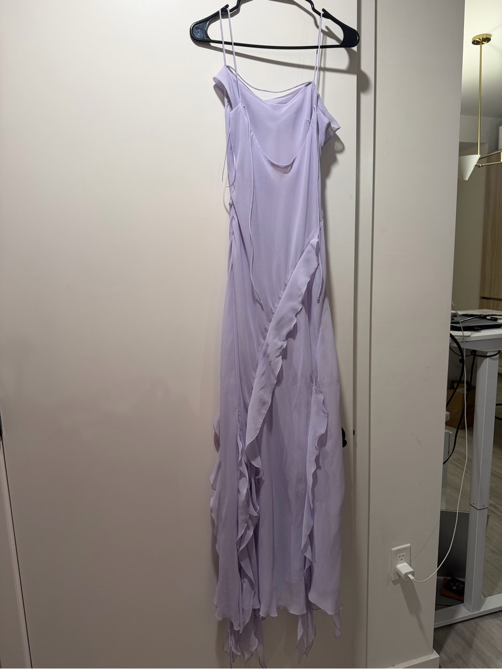 Mango Lavender Ruffle Slip Gown - Picture 5 of 6